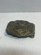 Vintage Engraved Name "JUAN" The Old Time Buckle Collection Belt Buckle Oden Inc