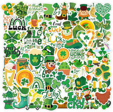 100 Pcs St. Patrick'S Day Stickers, Vinyl Waterproof Irish Holiday Decor