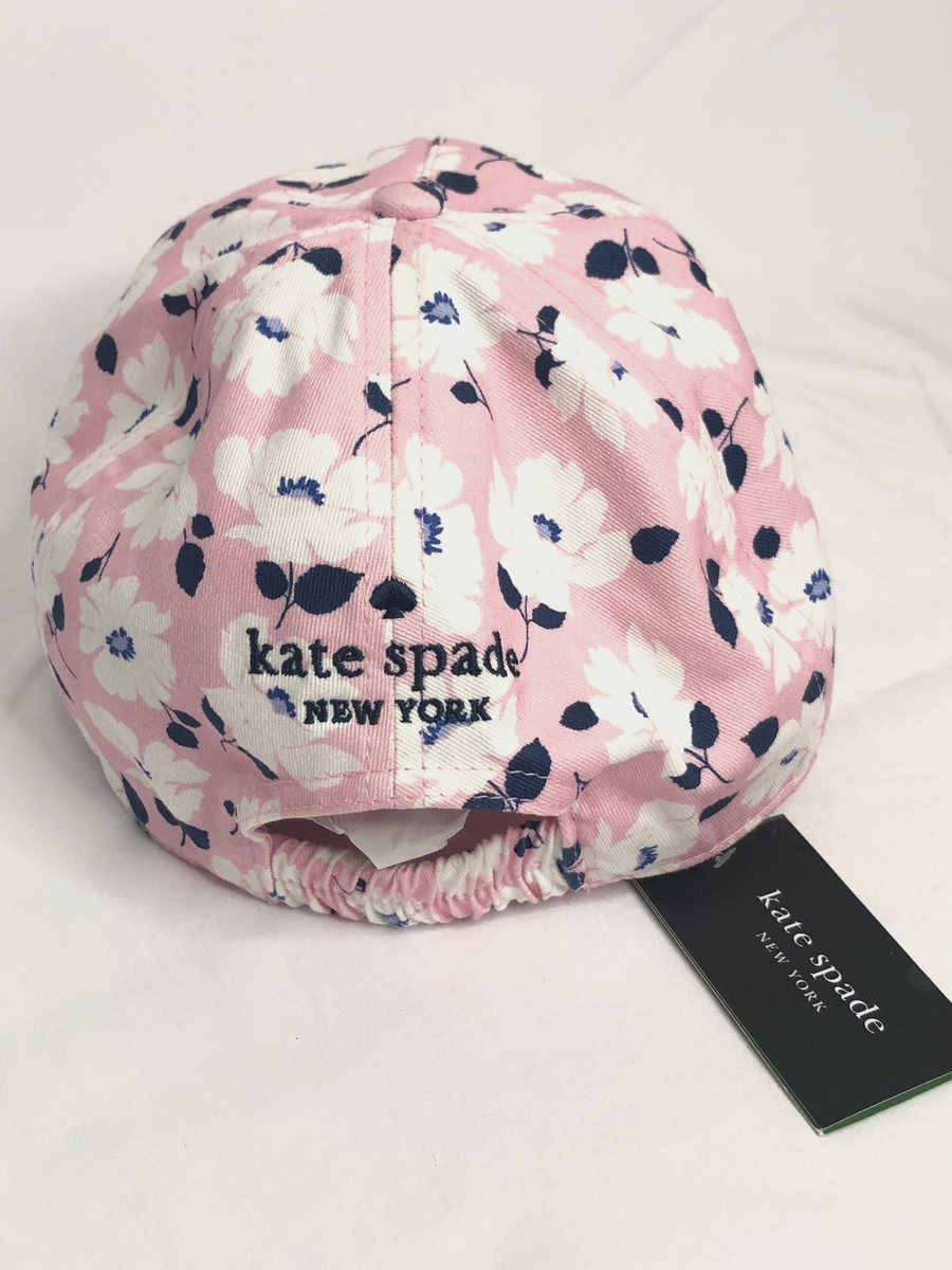NEW Kate Spade NY Pink Springtime Floral Baseball Hat Cap  display picture 1