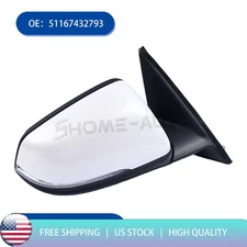 NEW RIGHT PASENGER SIDE MIRROR WHITE WITH TURN SIGNAL FOR 2016-2021 BMW X1