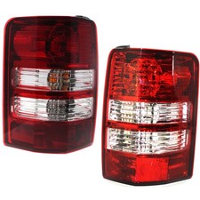 Halogen Tail Light Set For 2008-2012 Jeep Liberty Clearred Lens W Bulbs 2pcs Halogen Tail Light Set For 2008-2012 Jeep Liberty Clearred Lens W Bulbs 2pcs