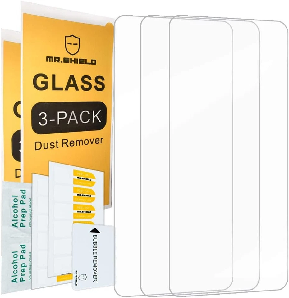 Mr.Shield [PAQUETE DE 3] Diseñado para Samsung Galaxy S10e [Vidrio templado] transparente  Foto 2 de 4