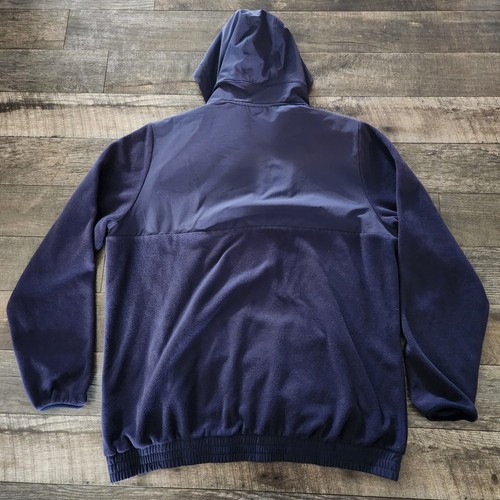 Jordan Michigan Wolverines Hoodie Mens 2XL 1/4 Zip Fleece Blue Pockets - Picture 7 of 10