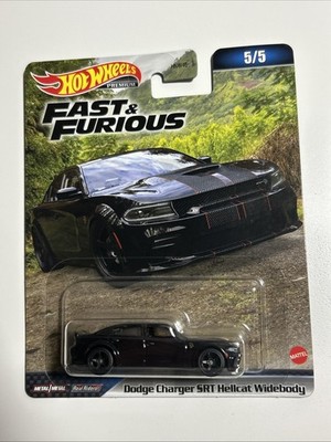 Hot Wheels Premium Fast & Furious Dodge Charger SRT Hellcat Widebody 5/5 MATTEL