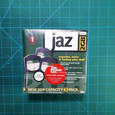 NEW factory Sealed 3-Pack Iomega Jaz 2GB Disk Storage Media