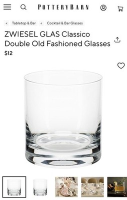 ZWIESEL GLAS Classico Double Old Fashioned Glasses Set of 4