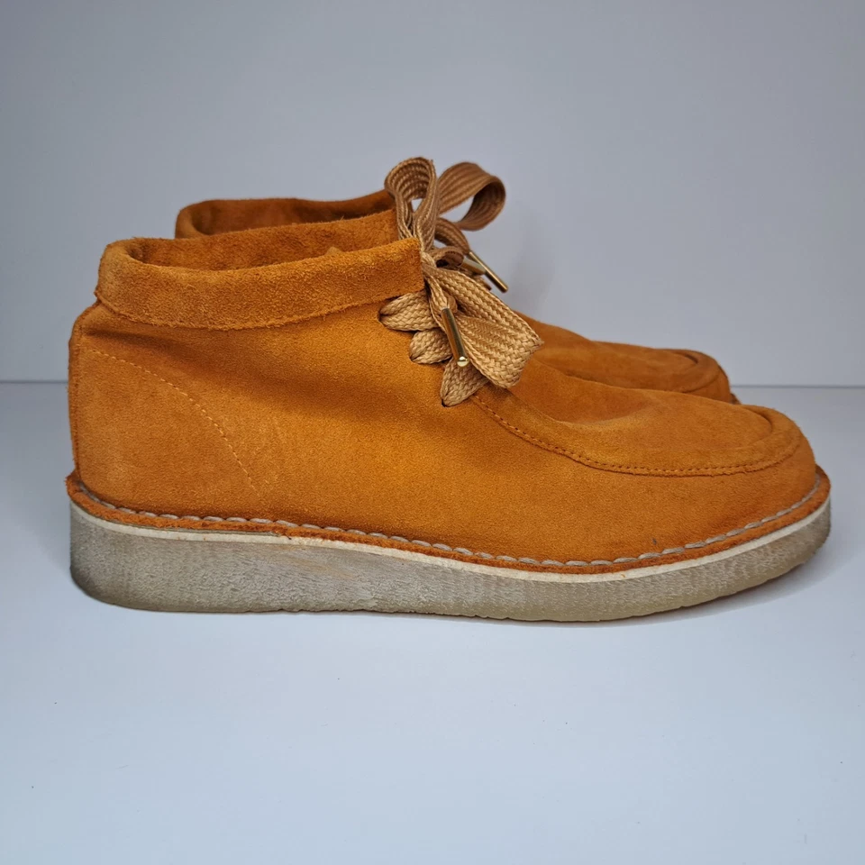Free People Mujer Ashton Suave Gamuza Encaje Sin usar, Botines Naranja EU 39 US 8.5 Foto 4 de 4