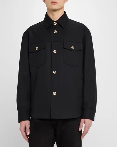 Versace Men's Medusa Wool Overshirt MSRP $1890 - product listing photo