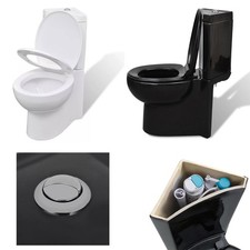 Toilette für Ecke Stand WC mit Spülkasten Softclose senkrechter Bodenabgang