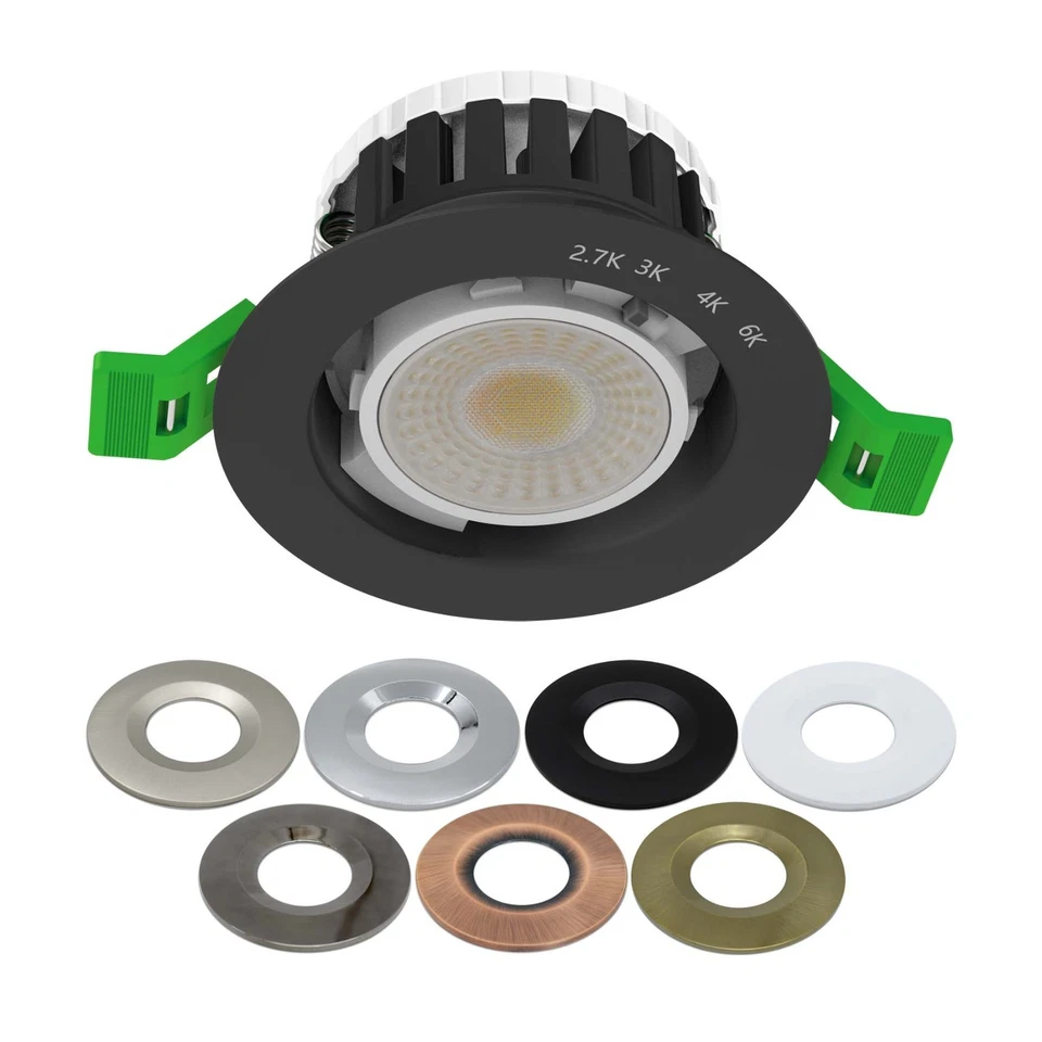 Fire Rated LED Downlight Recessed Dimmable Dual Wattage 5/8W 4CCT IP65 Spotlight - Image 3 of 4