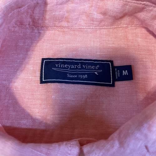 Vineyard Vines Linen Shirt Men’s Medium Classic Fit Tucker Long Sleeve Pocket - Picture 3 of 7