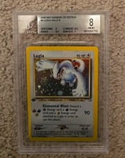 Pokemon Neo Genesis Lugia 1st Edition #9 BGS 8 Mint First Edition Swirl 🌀