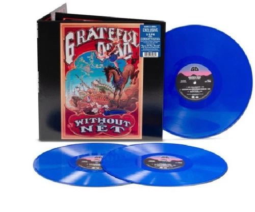 Grateful Dead ‎LP Without A Net Limited Bluejay Color Vinyl 3XLP Record Blue