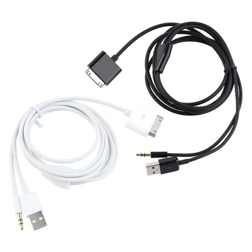 USB Dock to Car AUX 3.5mm Charger Cable for iPod – Classic / Nano / Touch  Audio