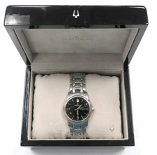 Bulova Accutron Gemini Men's Swiss Made Automatic Watch 50m w/ Box 26B12 *READ*