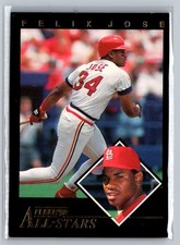 1992 Fleer #1 Felix Jose All-Stars MLB St Louis Cardinals