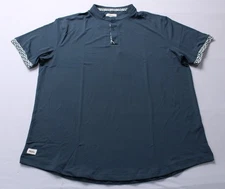 Mantra Men's Catalyst Short Sleeve Performance Polo LB3 Bloom Contrast Large