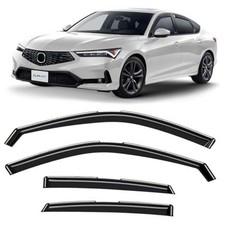 in-Channel Incredibly Durable Rain Guards for For Integra 23-26 Hatchback