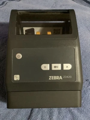 Zebra ZD420 WIFI BT 300 DPI Direct Thermal Printer With Power Cord & Auto Cutter - Image 1 of 4