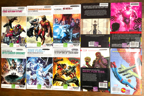 Lot Of 10 Marvel Comics TPB Graphic Novels Ironheart Taskmaster Invaders - Picture 2 of 3