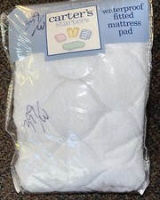 Carter's Starter's Baby Waterproof Crib Matress Pad Sealed 28"x52" Quilted 2001