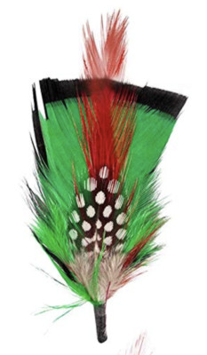Hat FEATHER Saint Patricks Green Men Women GODFATHER FEDORA DERBY  Emerald ED23