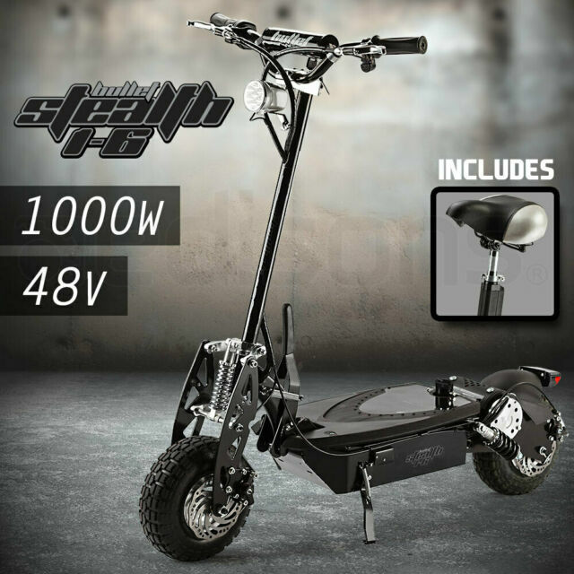 bullet-stealth-1-6-1000w-electric-scooter-black-for-sale-online-ebay