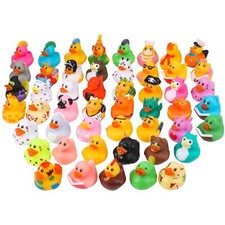 50 Pack Rubber Ducks Bath Toy for Kids Jeep Ducking Pool Floater Ducky