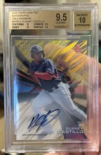 2015 Topps High Tek Rusney Castillo RC Auto /50 Gold Rainbow #HT-RCA BGS 9.5/10