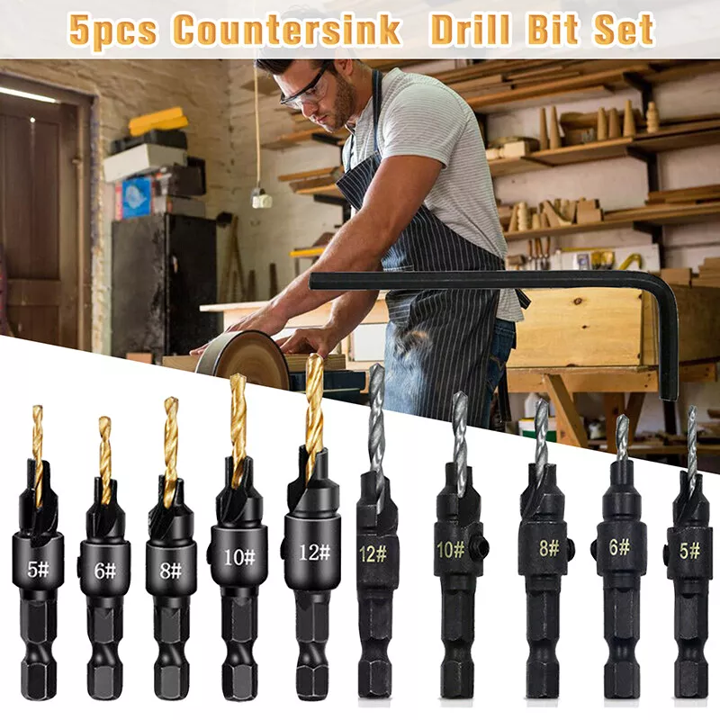 Countersink set for wood outlet