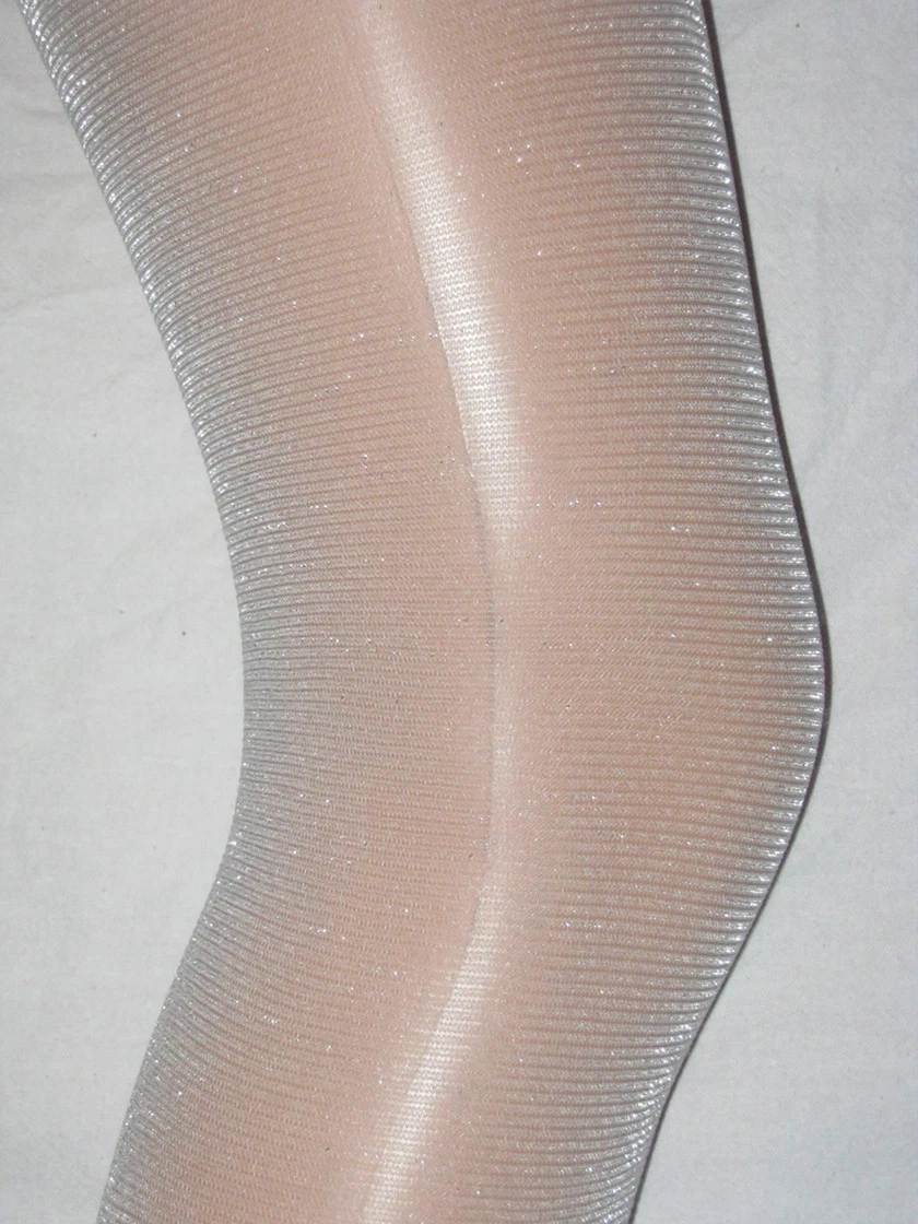 Silver Glitter Girls Sparkly Tights. Age 4 5 6 7 8 9 10 sparkly