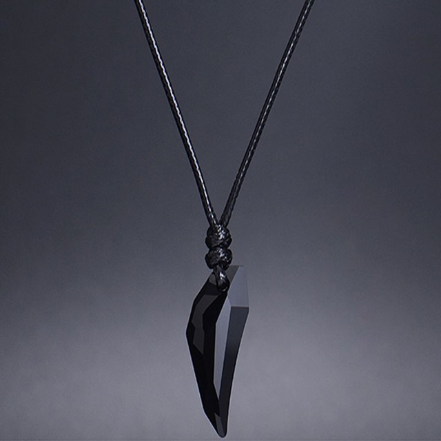 Fashion Women Men Black Crystal 