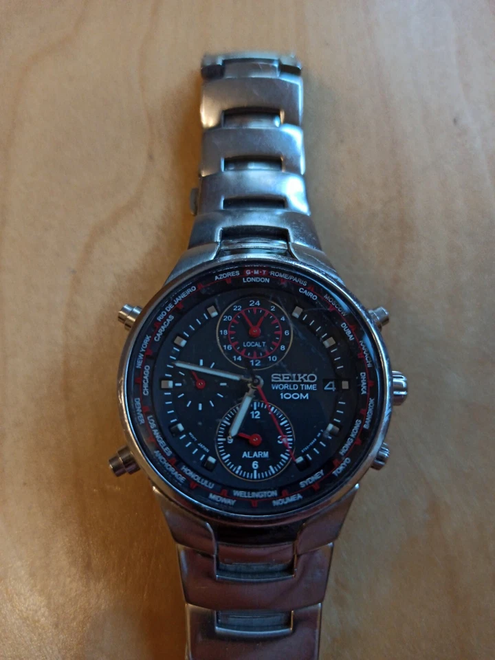 Seiko World Time 5T52-0AA0 
