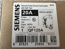 Siemens QF120A 20 Amp Circuit Breaker