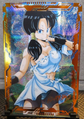 Videl Dragon Ball Z Art Card Glitter Holo NM Collectible Anime Waifu CCG