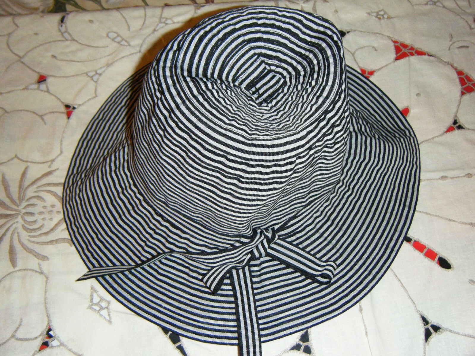 Magid Hats Beautiful Black & Grey stripe 100% Pol… - image 1