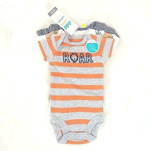 3 Pack Of Child Of Mine By Carter'S Baby Boy Bodysuits Roar Preemie Nwt -  Đức An Phát