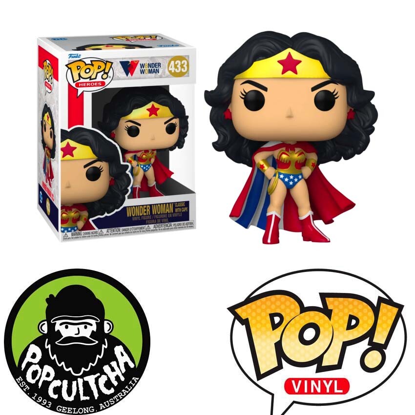 Wonder Woman - Wonder Woman Classic With Cape 80Th Anniversary Pop! Vinyl &Quot;New&Quot;