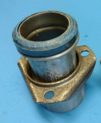 Chevrolet V8 Exhaust Manifold Down Pipe Stub – 2" ID Outlet, 3-Bolt Flange W/ Donut Gasket (Made In USA)