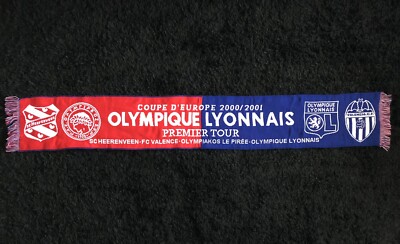 LOT 3 ÉCHARPE SUPPORTER OLYMPIQUE LYONNAIS LYON OL LYONNAIS