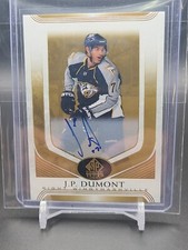 2020-21 UD SP Signature Legends Auto Gold J.P. Dumont Buffalo Sabres