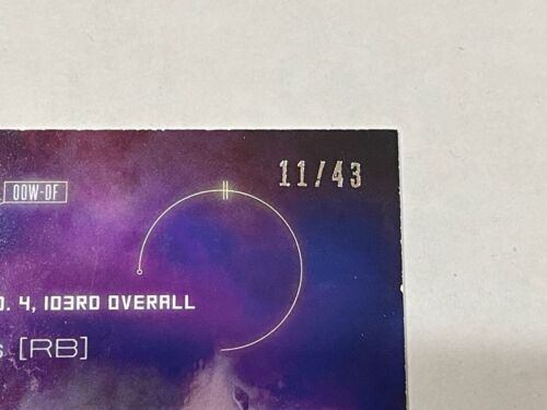 2014 Topps Fire Football Out Of This World Red #/43 - Devonta Freeman - Falcons - Picture 3 of 3