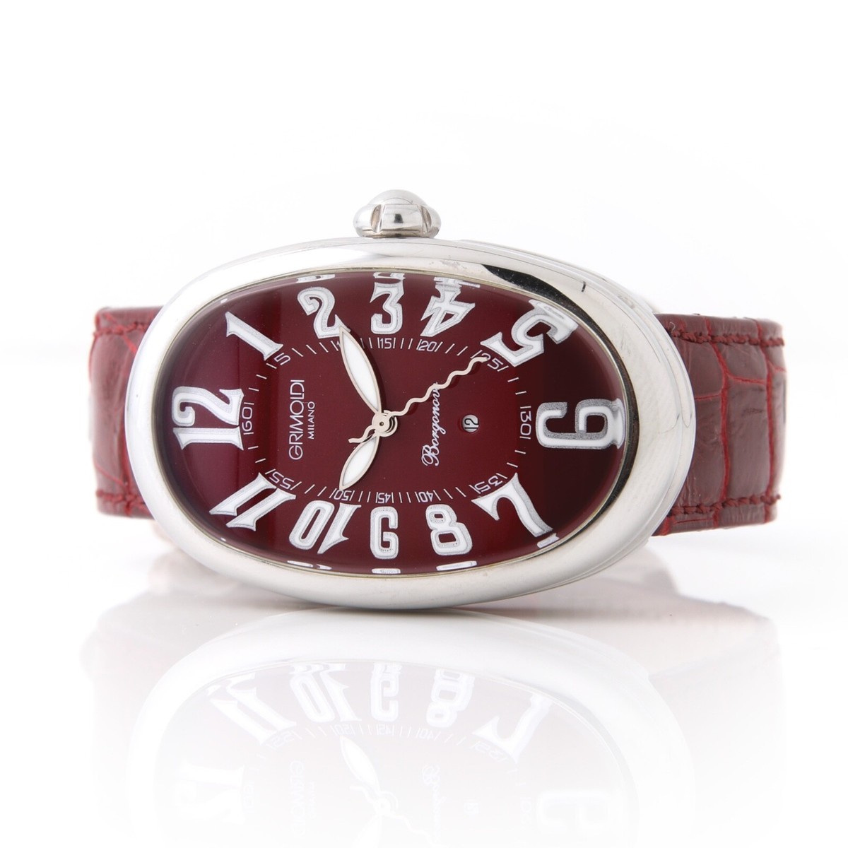 Giorgio Grimoldi Milano Ladies Burgundy Borgonovo Automatic Watch  