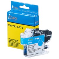 Icolor Tintenpatrone FüR Brother (Ersetzt LC-3217C), Cyan