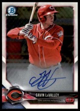 Gavin LaValley Card 2018 Bowman Chrome Prospect Autographs #CPAGL 
