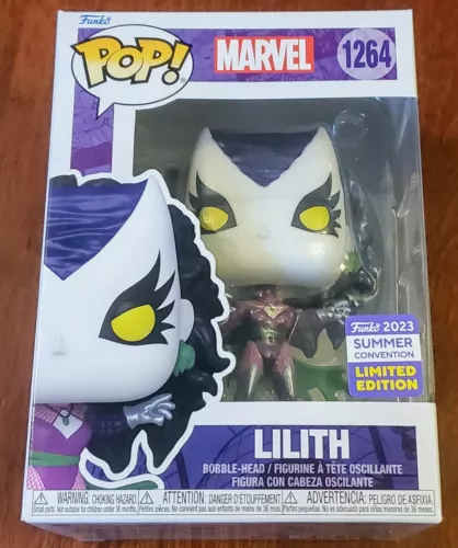 FUNKO POP! MARVEL - LILITH #1264 - SDCC 2023 SUMMER CONVENTION + POP PROTECTOR 