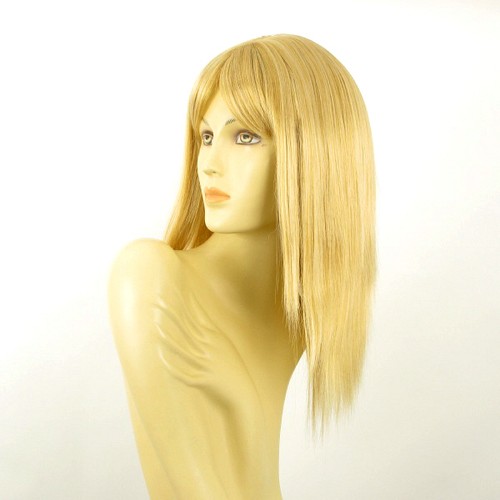 Parrucca donna semi lunga biondo chiaro dorato LAURY LG26 - Picture 2 of 8