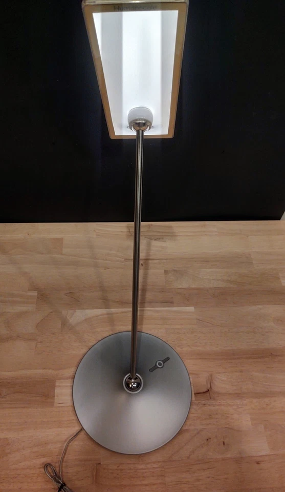 Humanscale Horizon Silver desk lamp ergonomic  thin-film LED tech 7  settings - Image 2 of 4