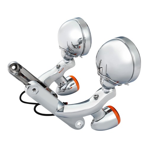 Passing Turn Signal Fog Light Bracket Fit For Harley Touring Road King 1994-2024 - Picture 3 of 10