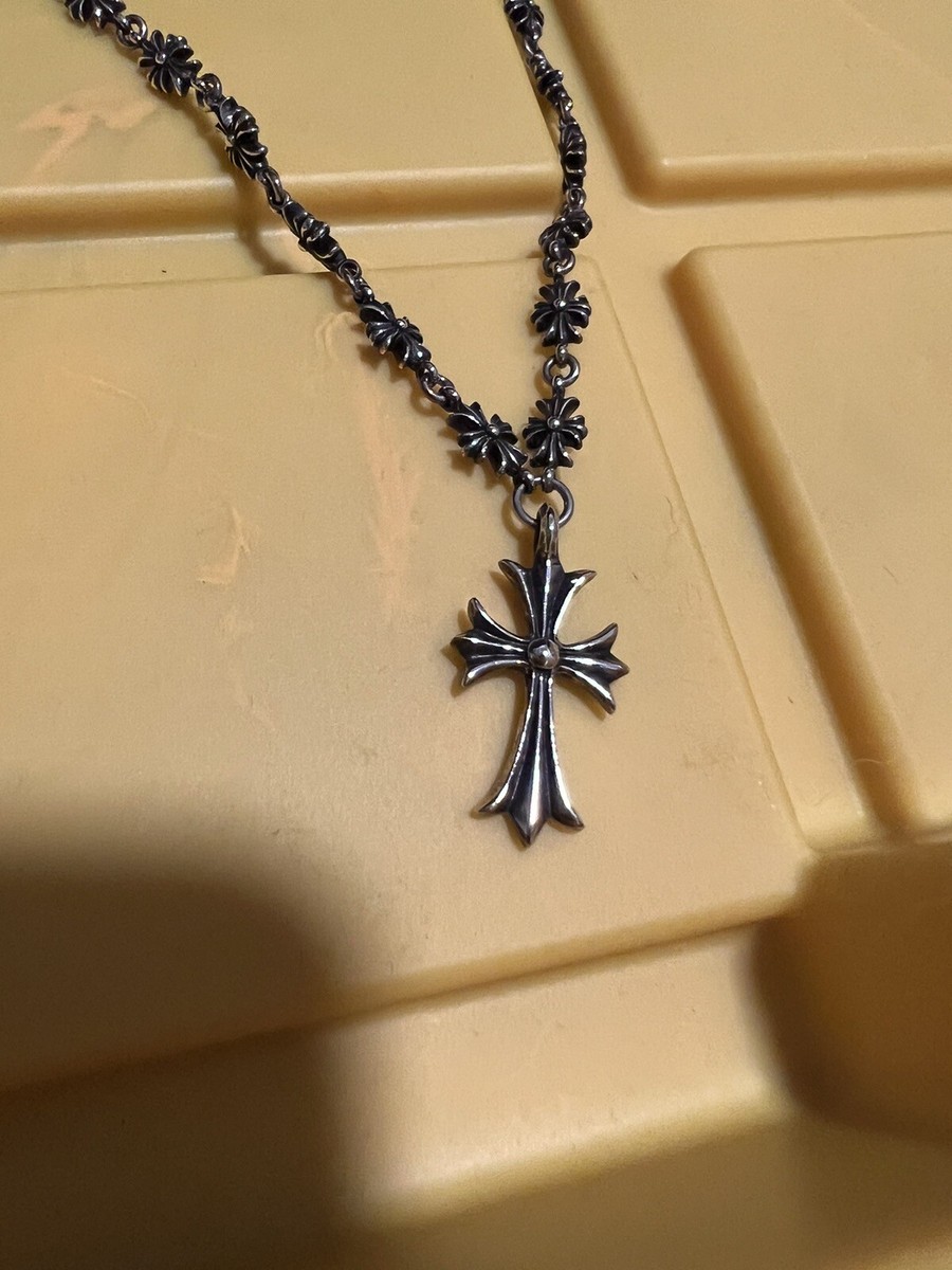 Chrome Hearts Cross Chain/Necklace Sterling Silver Pendant | eBay